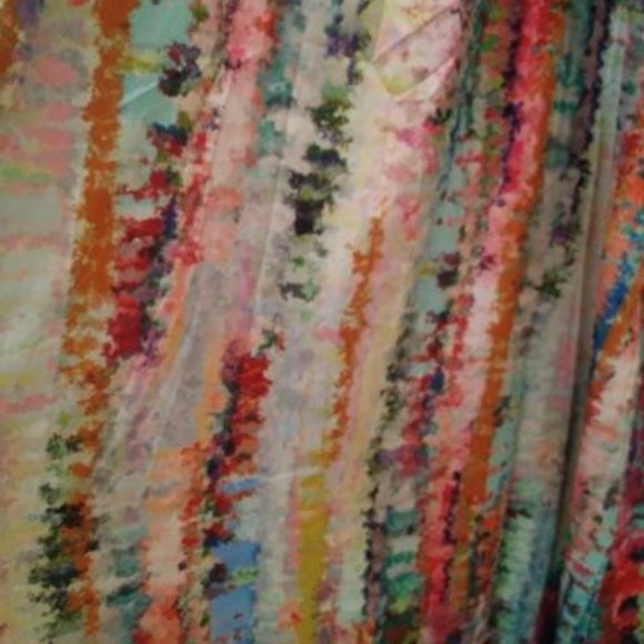 Nicole Miller watercolor print pocket maxi summer dress size L - Picture 8 of 10